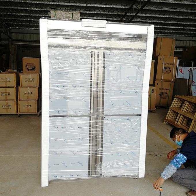4 congelador de refrigerador de acero inoxidable comercial de la puerta 300W 2
